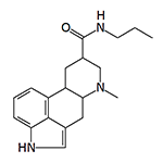 Chemical structure of a 9,10-dihydrolysergamide