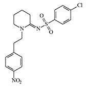 1-(4-Nitrophenylethyl)piperidylidene-2-(4-chlorophenyl)sulfonamide