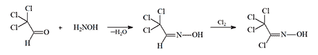 Synthesis scheme of trichloromethylchloroformoxime